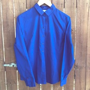 New York and Company blue button up